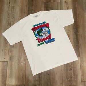 Vintage 90s MOFO USA Fishing Graphic Tee